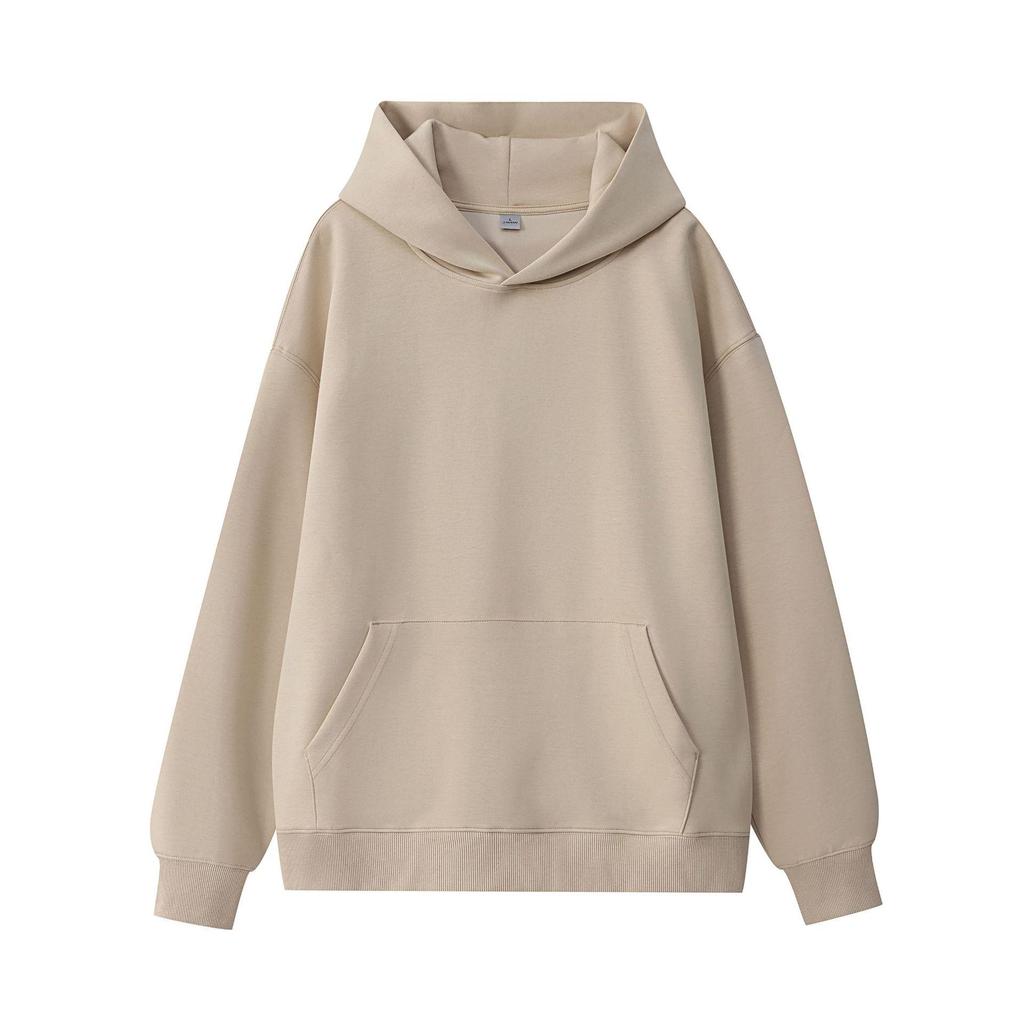 Unisex Luxury Air Layer Cotton Hooded Sweatshirt with Custom Embroidery Logo