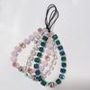 HERLOOK Phone Charm Clear Square Beads Chain for Phone Keychain Y2K Accessories Short Chains Telephone Lanyard