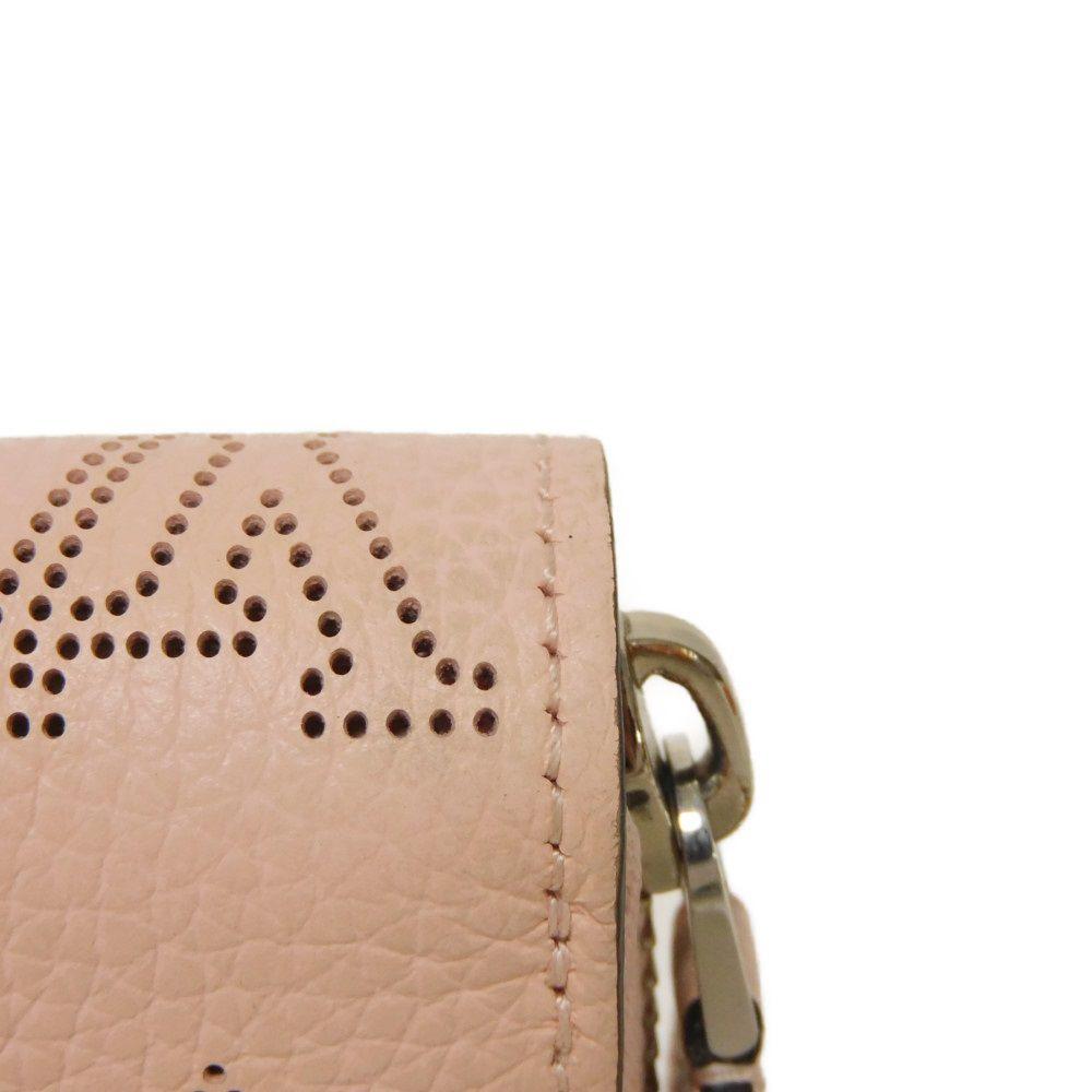 Used Zippy Wallet M82755 7940 (12564) - Current Model - Perforated Pink RFID Monogram Mahina Rose Jasmine Women's from