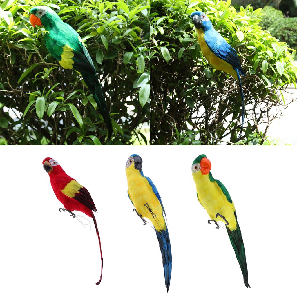 Parrot Bird Feathered Birds Indoor Outdoor Landscape Home Lawn Decoration verde