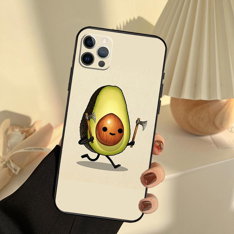 

Funny Avocado Quotes Phone Case For iPhone 15 14 13 12 11 16 17 Pro Max 13 mini 15 16 Plus 16e 17 Air Cover Funda iPhone 13Pro MAX