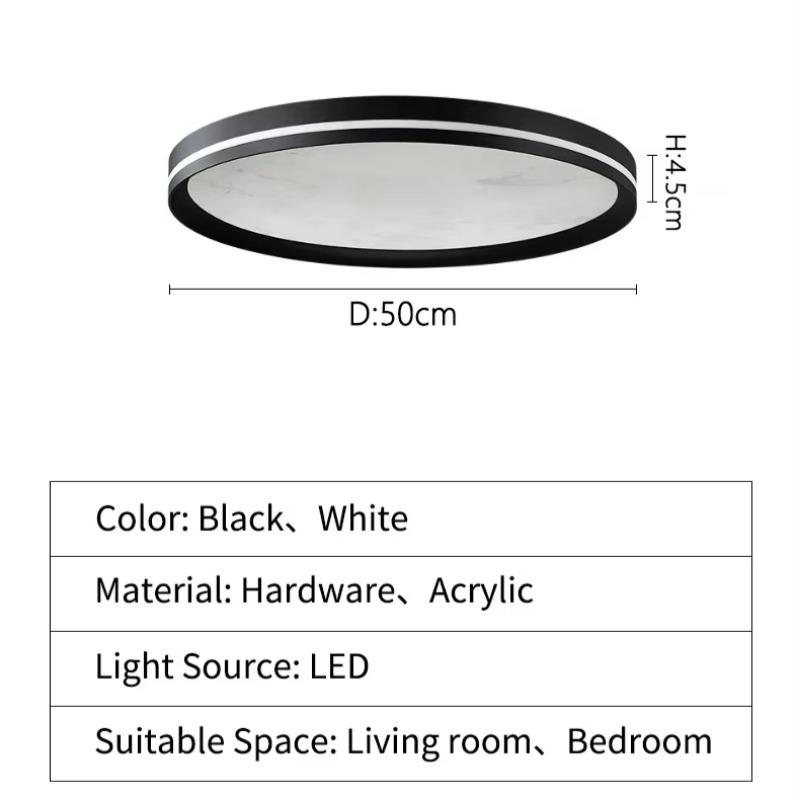 Lampă de Plafon Dormitor Nor Colorat Minimalistă Lumină Lux Modernă Simplă Led Spectru Complet Protecție Ochi Lampă Living