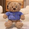 Plush Bear Teddy Stuffed With Cozy Sweater Soft Huggable Bedtime Gift Companion
