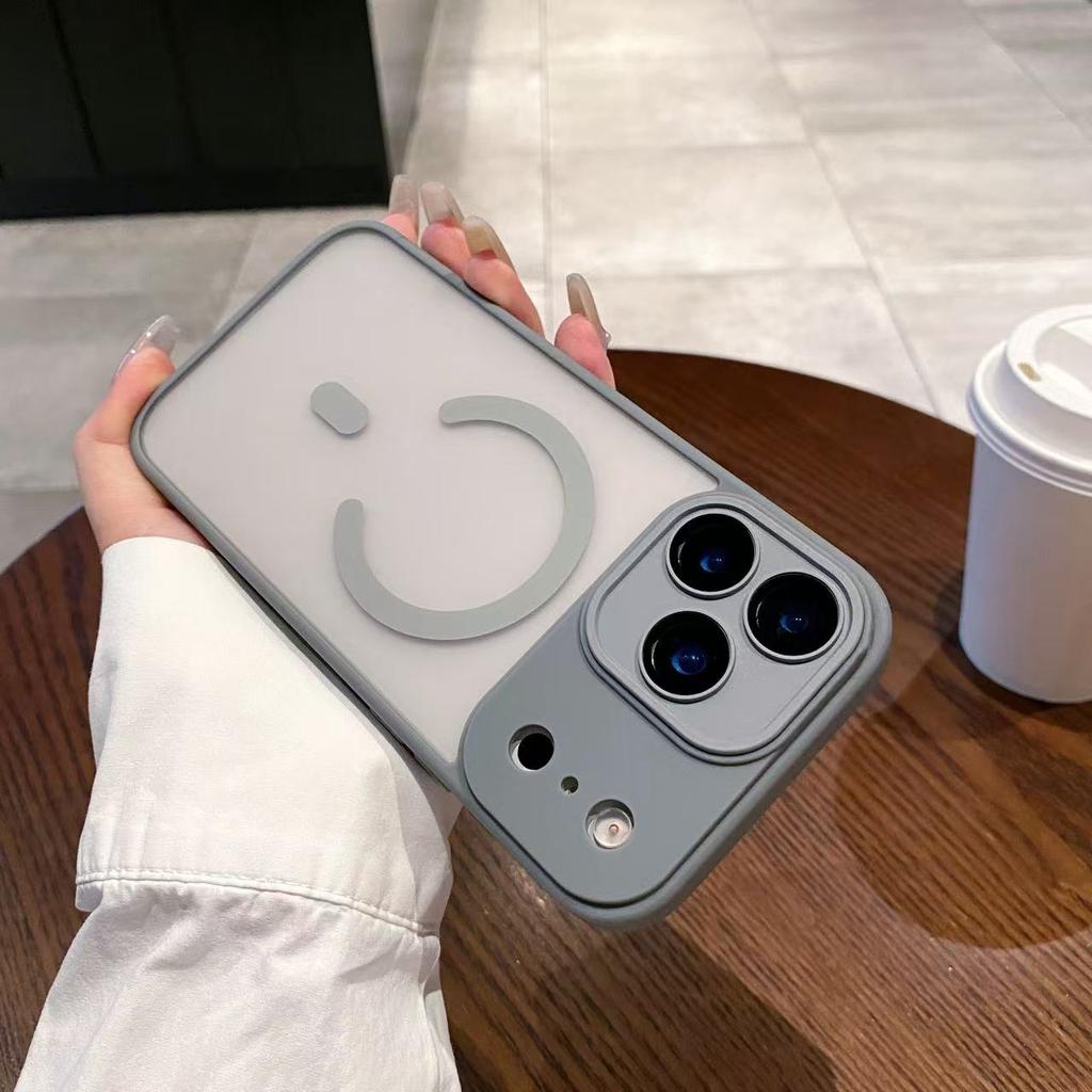 For iPhone 17 Pro Max Matte Transparent Magsafe Magnetic Wireless Charging Cover For iPhone 17 Air Lens Protection Phone Case