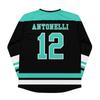 Kimi Nr.12 Antonelli Racing Coureur Hockey Jersey Nummer 12 Ontwerp 3D Print T-shirt Unisex Streetwear V-hals Korte Mouw T-shirts