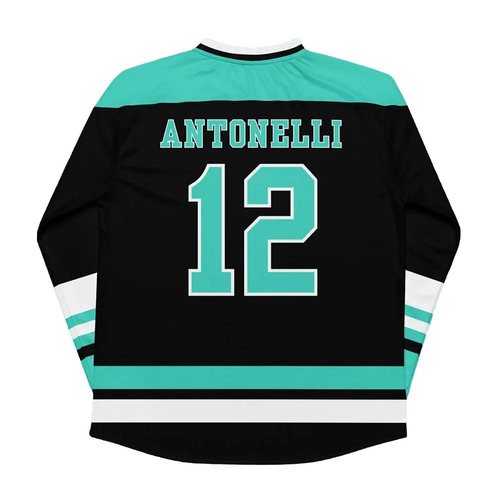 Kimi Nr.12 Antonelli Racing Coureur Hockey Jersey Nummer 12 Ontwerp 3D Print T-shirt Unisex Streetwear V-hals Korte Mouw T-shirts