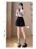 Plus Size Summer High Waist Wide Leg Casual Retro Shorts for Women