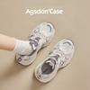 Augustine Daddy Shoes Women's New Summer Casual Platform Running Shoes Lightweight Little White Sneakers