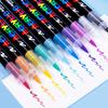 72 Colors Acrylic Markers Brush Pens for Fabric Rock Painting Pen Stone Ceramic Glass Canvas Wood DIY Card Making Art Supplies