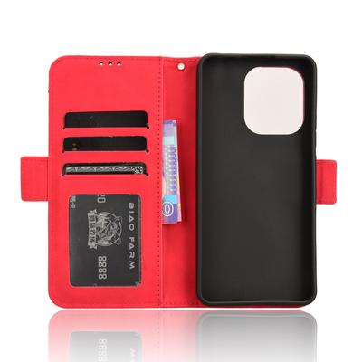 For Xiaomi Redmi Note 13 4G Leather Case Phone Cover with Multi Card Slots