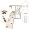 Kids Wooden Indoor Slide Climbing Frame Ladder Activity & Movement Toys Gym Tiger wood