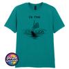 Im Fine Skeleton Hand Funny T Shirt Dark Humour Tee Sarcastic Gothic Gift S2XL