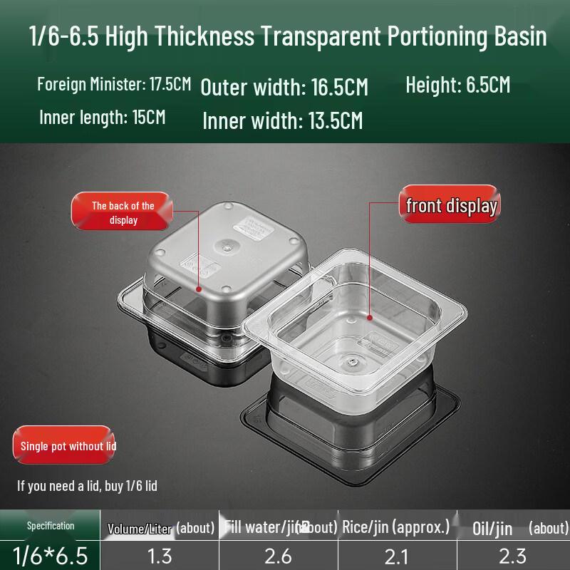 Commercial Acrylic Food Display Pan