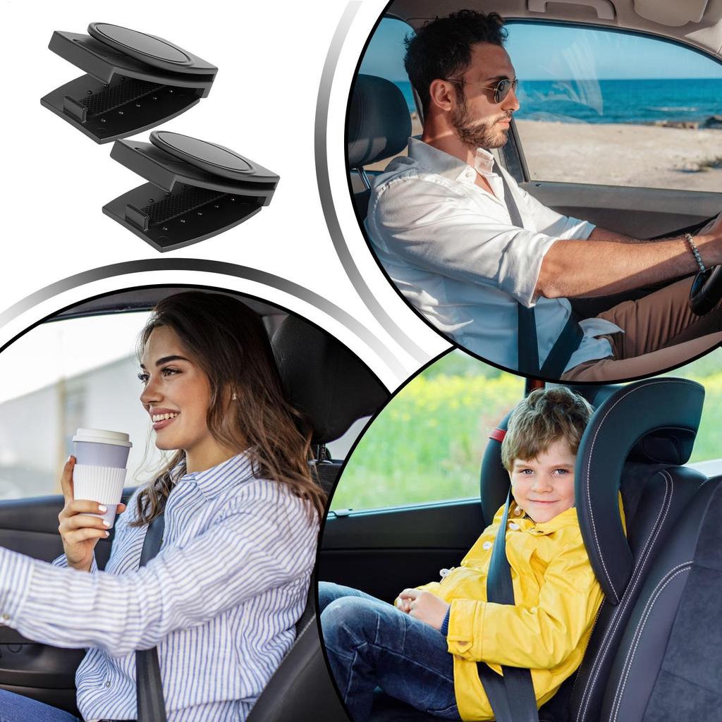 Seat Belt Adjuster Clip 2 Pieces Shoulder Neck Strap Adjuster Seat Belt Positioner Relieves Neck Pressure Clip For Car Trucks