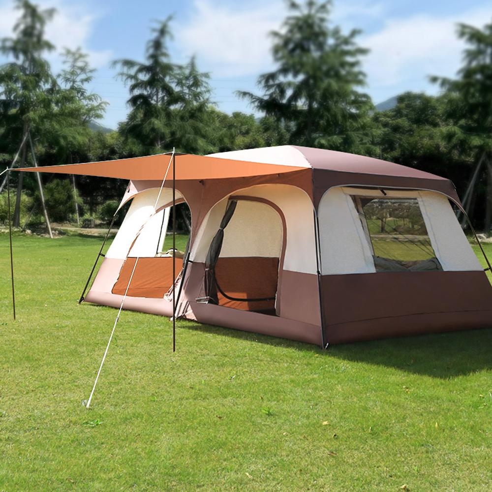 Kaufe Reise-Campingzelt mit 2 Zimmern, groes Familien-Kabinenzelt,  atmungsaktiv und regenfest fr den Auenbereich zum Preis ab 260 | Joom