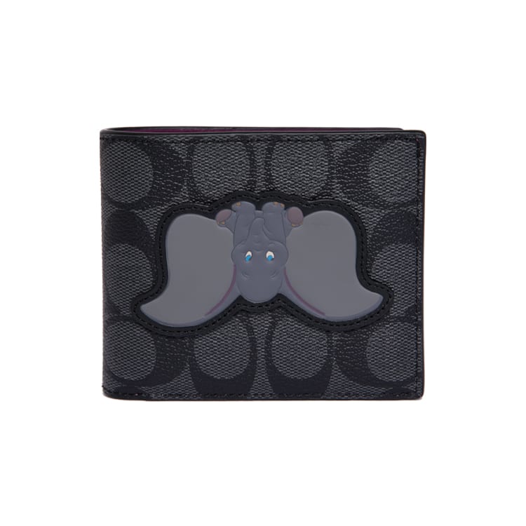 Coach Disney, Collaboration 3 IN 1 Wallet PVC 3 In 1 Wallet Regular Men's Black 91654-QBQ9M