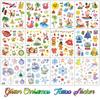 12/1 Sheets Waterproof But Removable Body Diy Art Glitter Christmas Fake Tattoo