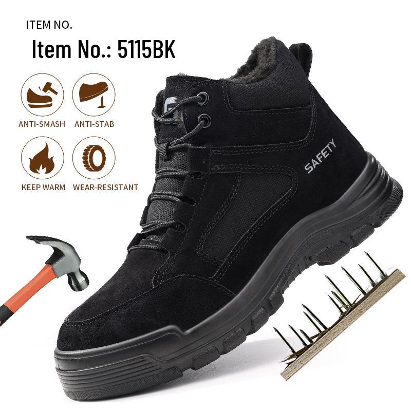 Men's Safety Shoes: Anti-Smash, Anti-Puncture, 4.0MM Kevlar, Comfortable & Lightweight Protection Footwear