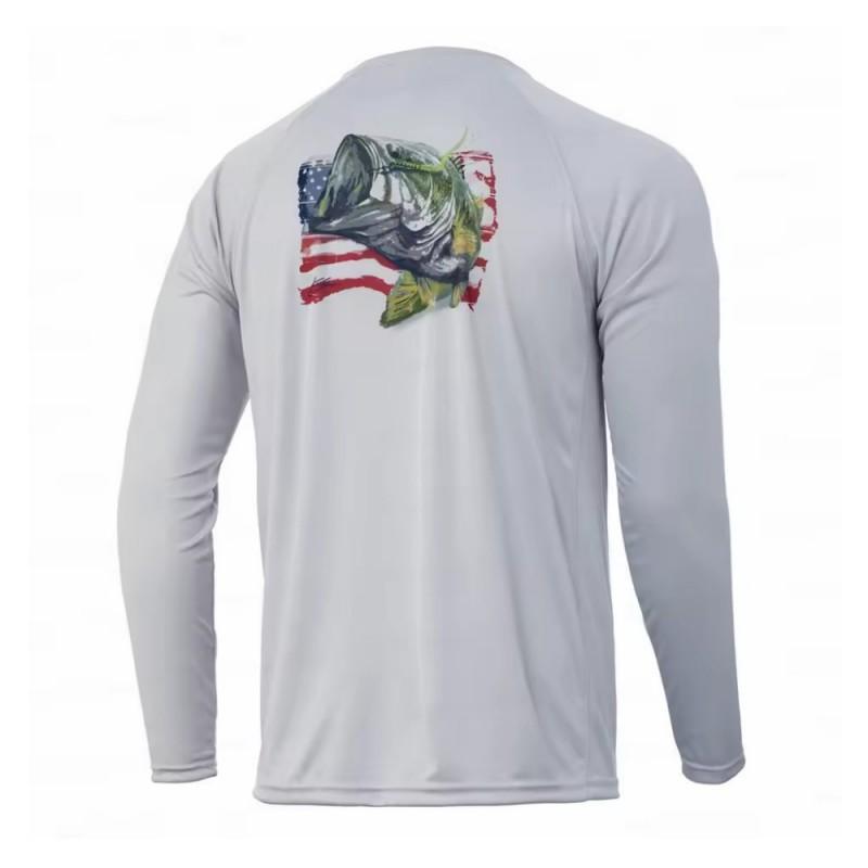 HUK Fishing Shirt UV Protection Men's Quick-drying Suit Sun UPF50
