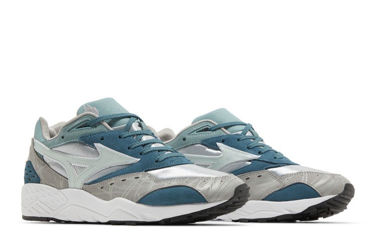 Men's Sneakers Mizuno Contender Hanon Grampus Dolphin Silver/Trooper/Evergreen