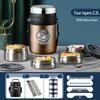 TAFUCO 2.3L 4-Layer 316 Stainless Steel Insulated Lunch Box
