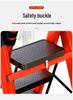 Folding Carbon Steel A-Frame Telescopic Step Ladder - Multifunctional Indoor Use