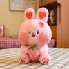 Cute Doodle Rabbit Plush Toys Little Bunny Doll Pushing Pillow Girls Birthday Gift Children's Dolls