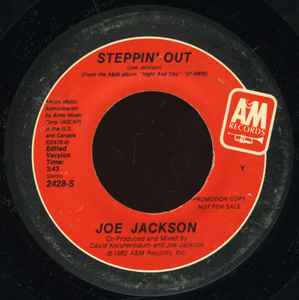 

7inch Record JOE JACKSON - Steppin Out 2428S A&M Records 1982 US Rock Used