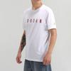 Jordan T Shirts Men's White/Metal Gold Crew Neck Moderate Straight Fit CN3331-100
