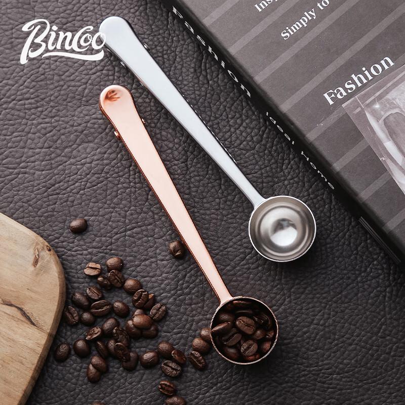 Bincoo Stainless Steel Coffee Measuring Spoon with Bag Clip