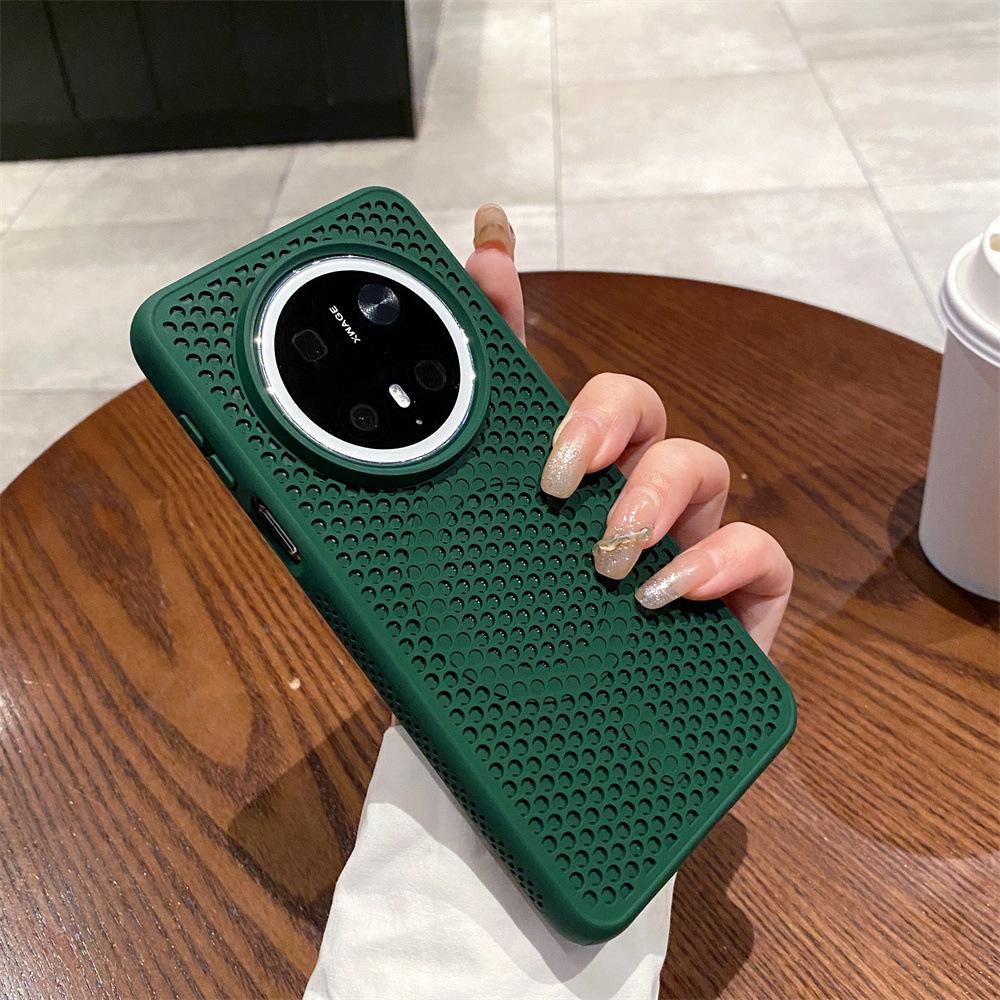 Applicable to Huawei Mate11 heat dissipation magnetic mobile phone case Pura11 honeycomb hole breathable Honor Magic1 protective case