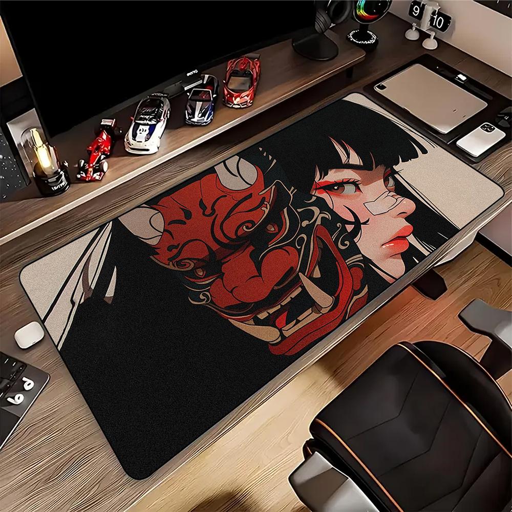 Mask Girl Anime Mousepad Custom Home Computer Keyboard Pads Desk Mat Laptop Soft Antislip Table Mat XXXL Mouse pad xcm