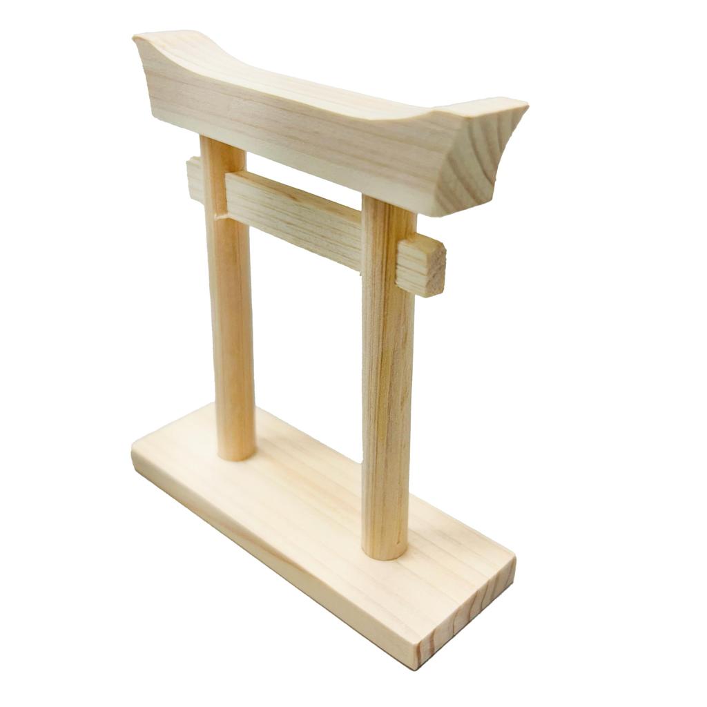 Large Shinto Altar with Torii Gate, Handcrafted by Artisans. Perfect for Holding Talismans, Talismans, Hamaya Arrows, and More. Modern and Simple,