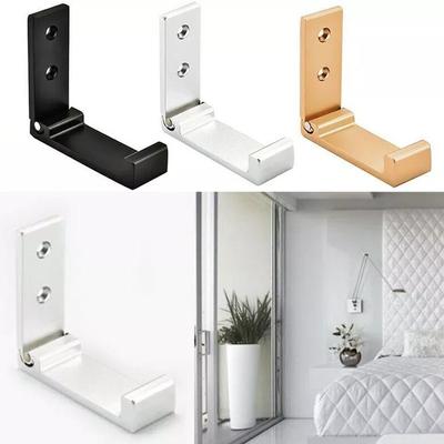 2Pcs Wall Mounted Foldable Hook Hanger for Clothes Coat Towel Bags Home Organizer