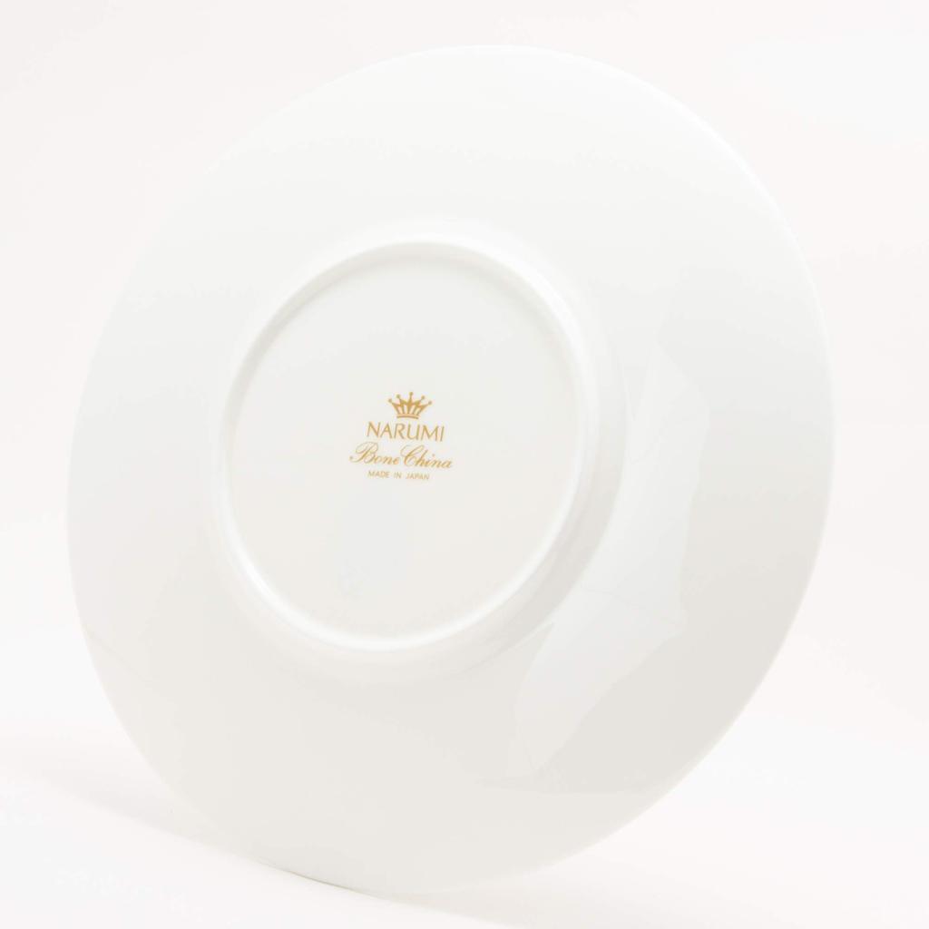 NARUMI Washi Gold Stilvoll und Elegant Flach Hergestellt in (Gold) Teller, 24cm, Mit Rand, Teller, Japan, 51357-5665