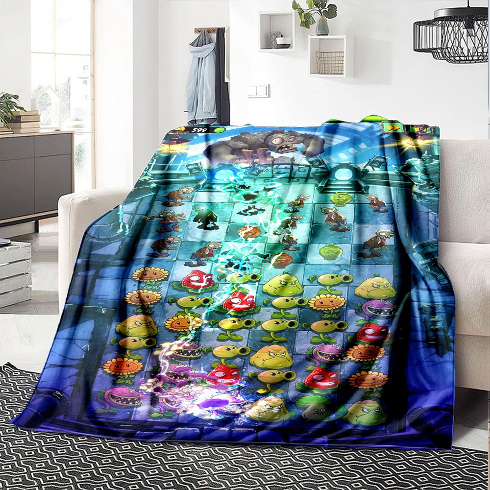Plants Vs. Zombies Blanket Warmthful Decor Suitable for Livingroom Sofa Office Chair for All Occasions Warmthful Decor Birthday Christmas Gift Blanket