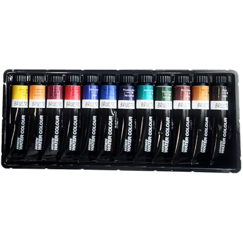 Brustro Artist S Watercolour Paint |5Ml Tubes Set Of 12 Colours| Ideal For Landscape, Portrait, Paper, Painting, Artist, 0.42 ml (Pack of 12) разноцветный