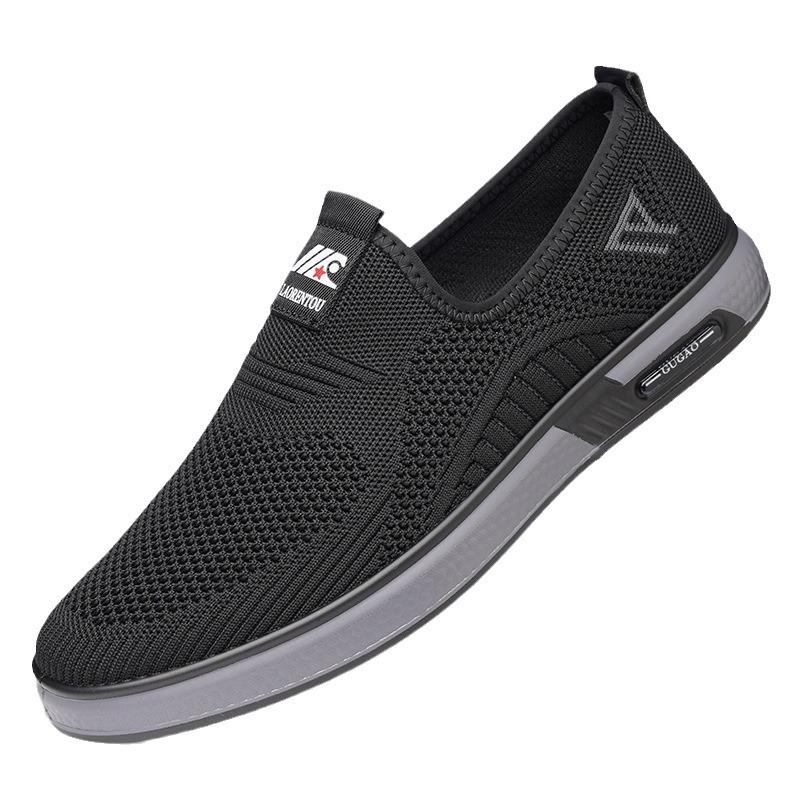 Batch of old people head and foot men's shoes spring and summer 2025 new fly-woven mesh shoes men's breathable casual shoes R10F31