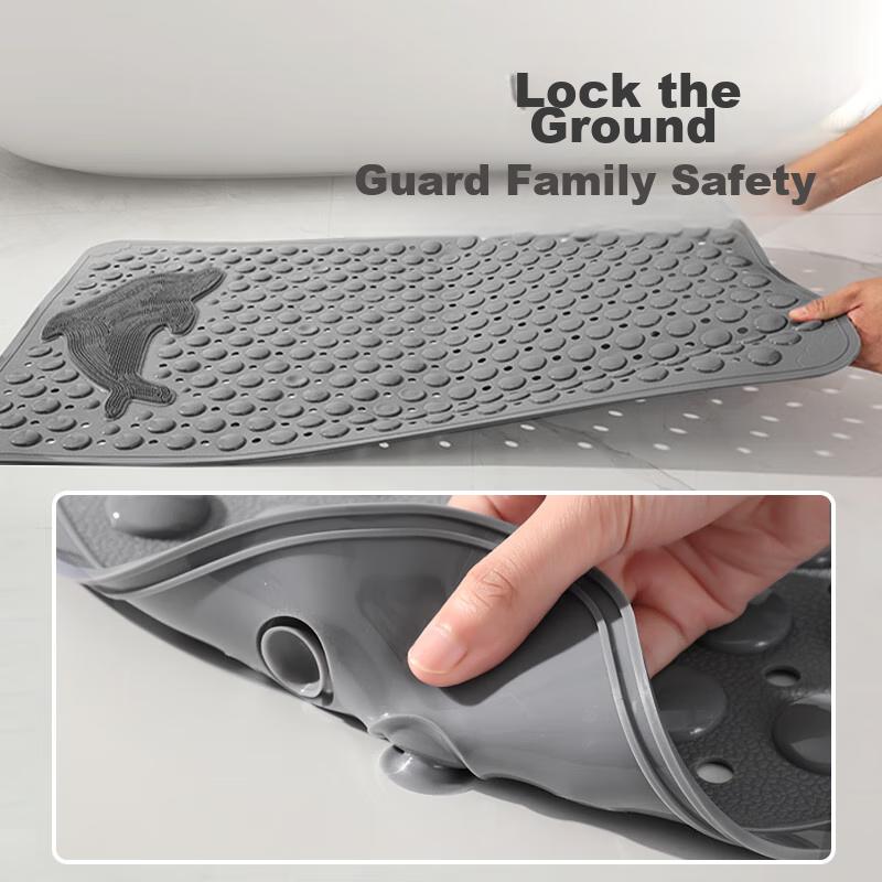 Huaxu Bathroom Non-Slip Mat, Shower Foot Pad, Anti-Fall Floor Mat for Bathroom, Large Massage Foot Pad for Elderly And Pregnant Wome