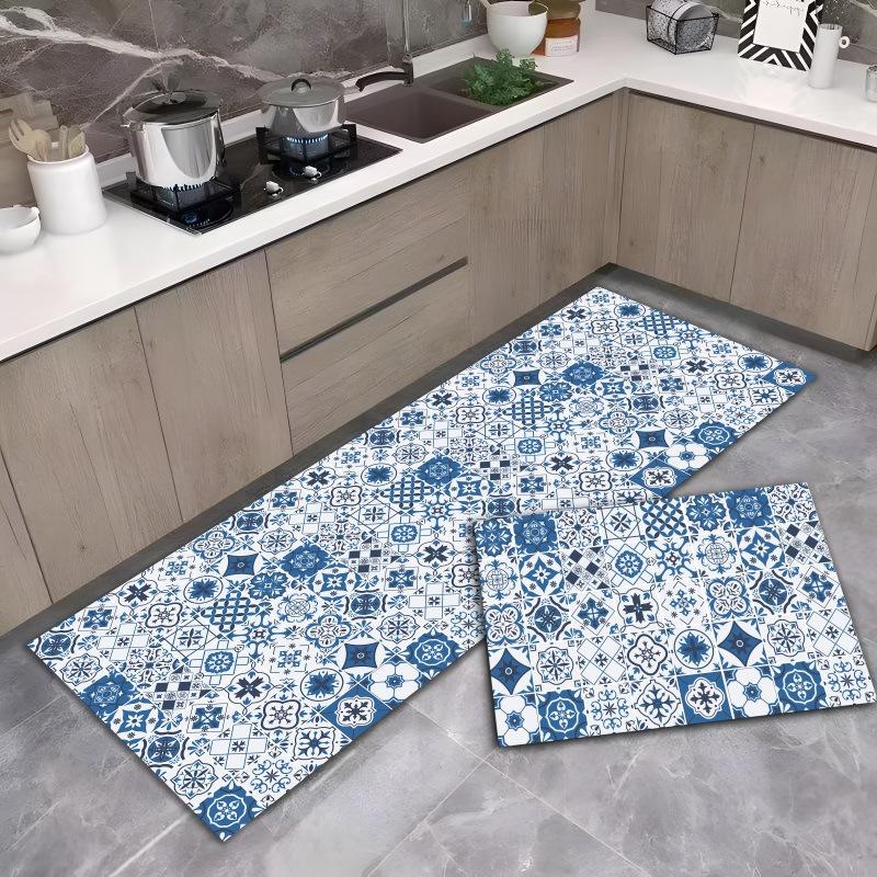 

Нескользящие кухонные ковры Длинный ковер Коврик для пола Винтажный коврик для пола Входная дверь Спальня Коврики Абсорбирующие Бытовые 40x60cm