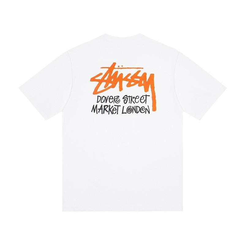Camiseta de Algodón Unisex de Corte Holgado con Estampado de Letras Camiseta Casual de Manga Corta para Adolescentes y Adultos