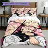 3pcs Duvet Cover Set (1*Duvet Cover + 2*Pillowcase, Without Core), Jujutsu Kaisen Print Bedding Set, Bedroom Decor, All‑Season, Birthday Gift
