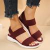 Women's Wedge Platform Cozy Sandals Ladies Outdoor Beach Casual Elastic Band Designer Shoes Sandal Women Summer Footwear 2025