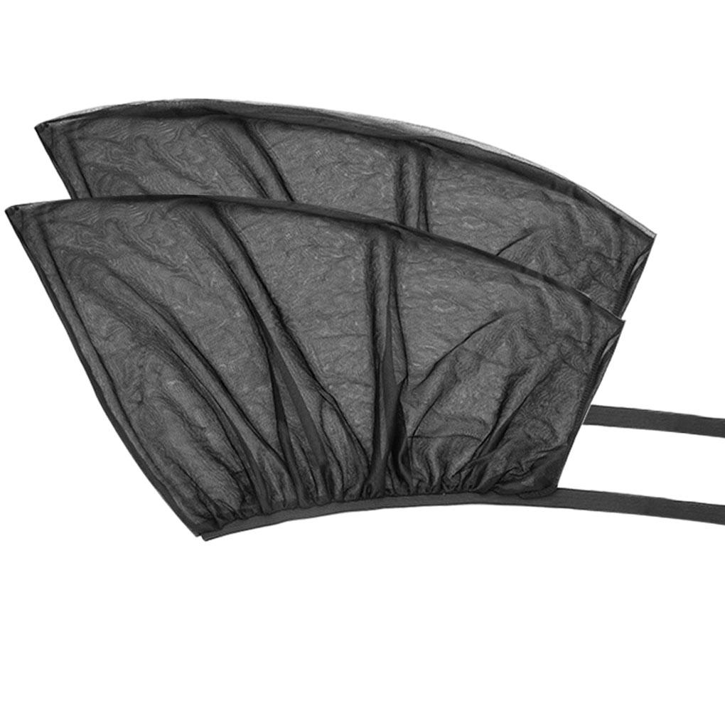 2pcs Window Curtains Car Window Mesh Screens Sunscreen Drapes Automotive Accessories, Front Window
