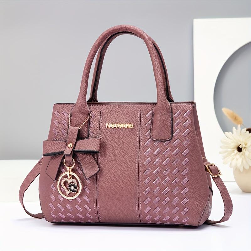 Fashion Korean Design High-Grade Handbag For Girls, Multi-purpose Top Handle Shoulder Crossbody Matching Bag