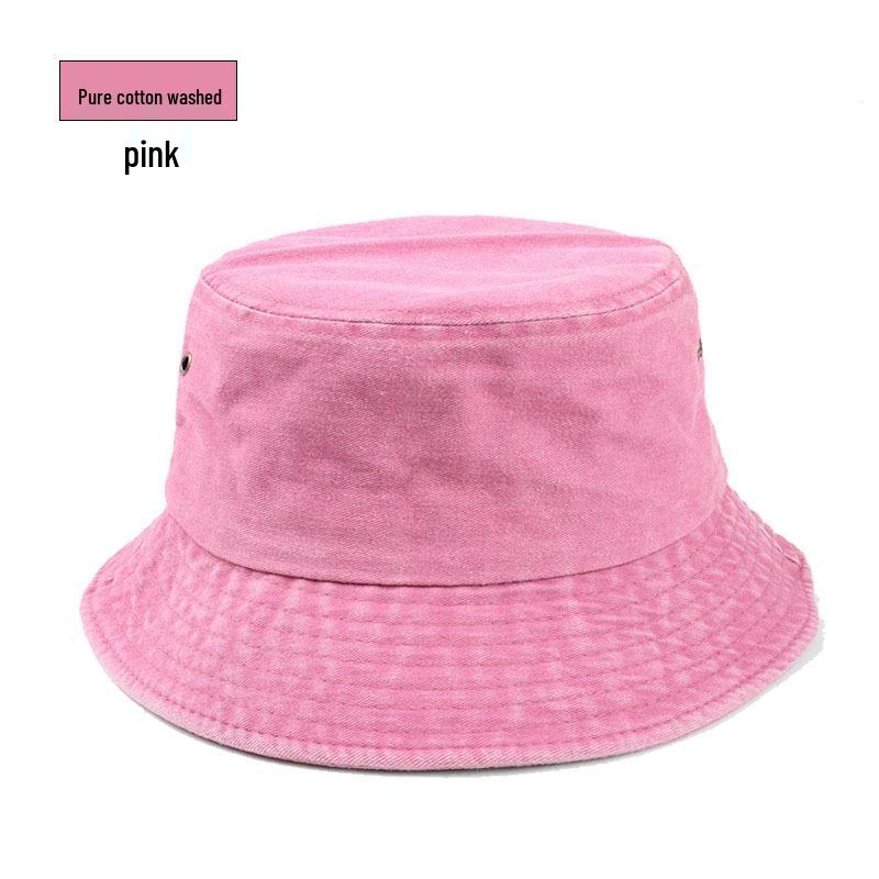 Vintage Hip-Hop Bavlněný Kbelíkový Klobouk