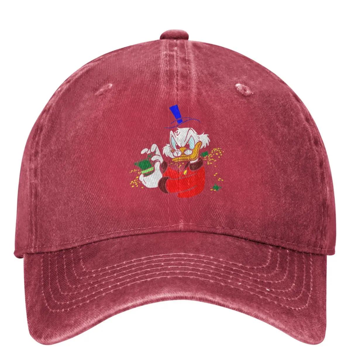 Scrooge McDuck With Money Baseball Cap Donald Duck Hunting Camping Dropshipping Trucker Hat Unisex Teens Vintage Baseball Caps One Size