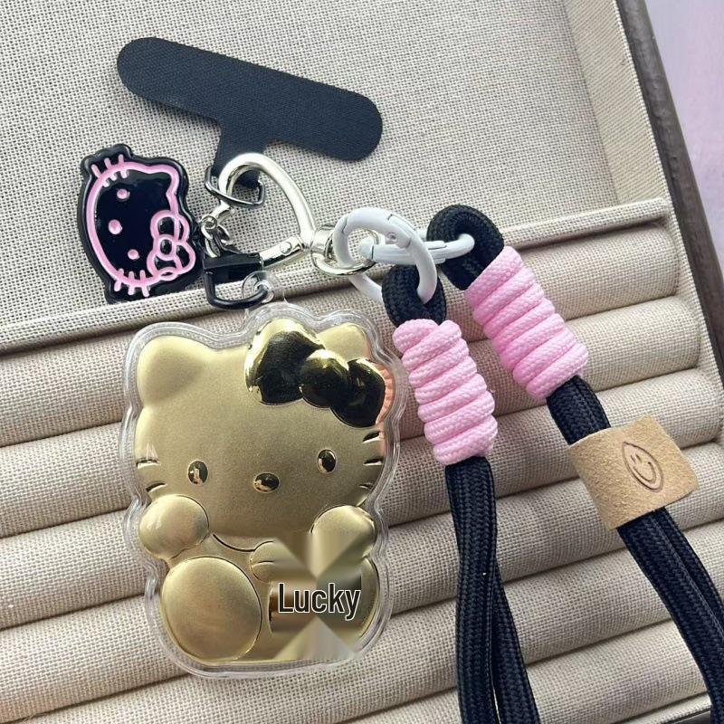 20mg Pure Gold Wealth-Attracting Cat Pendant Keychain - Gold Gift for Girlfriend