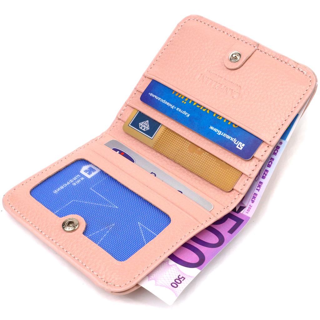 Dámská malá peněženka z pravé flotarové kůže CANPELLINI 21797 Pink