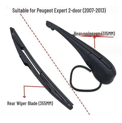 Peugeot Expert 2007-2013 Rear Wiper Arm & Blade Assembly for 2-Door Models